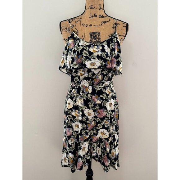 Black Floral Dress, Xhilaration, Small - Picture 1 of 11